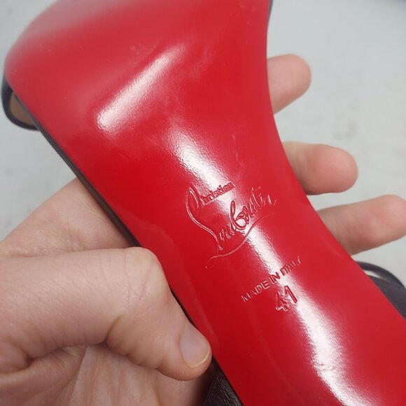 Christian Louboutin Loubigirl Black Ankle Strap Heel Sandal - Picture 4 of 15